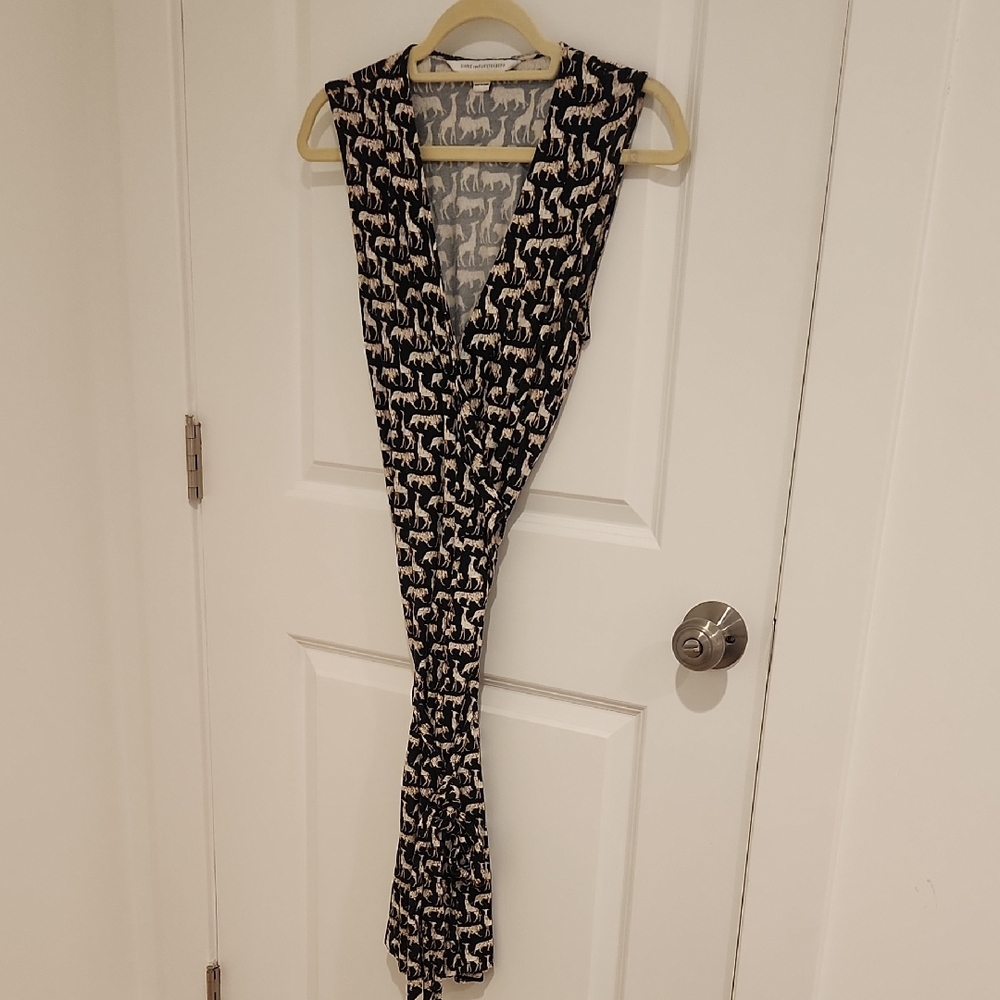 Diane Von Furstenberg Monochrome Midi Dress